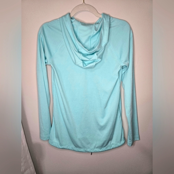 Under armor heat gear hoodie lightweight XS TIFFANY blue Excellent condition - Picture 5 of 7